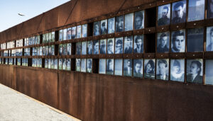 Photographs of the fallen during Cold War in Berlin Germany