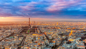 montparnasse view to eiffel tower