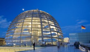 Glass Dome on the Roof of the Reichstag in Berlin