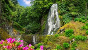 azores waterfall