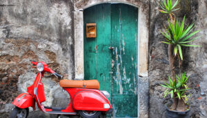 rome vespa