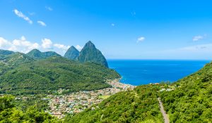 st lucia pitons