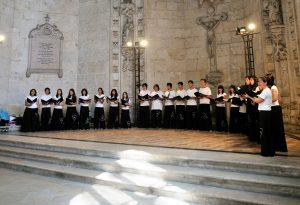 Choir in the Hieronymites Monastery, Mosteiro dos Jeronimos, UNESCO World Heritage Site, Manueline style, Portuguese late-Gothi