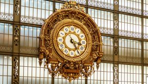 Musee D’Orsay interior clock. Paris, France