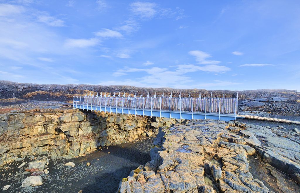 The Bridge Between Two Continents on the Reykjanes Peninsula
