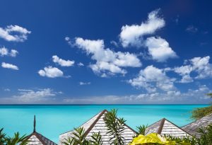 Silver Roofs Overlooking Turquoise Caribbean Sea
